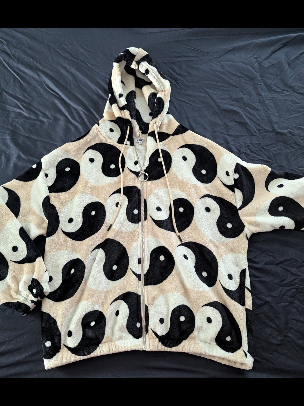 I Believe 'Yin & Yang' Hooded Teddy Jacket